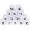 Size Labels for Plastic Clothes Hangers, 100 Pieces, Sizes 80–170 view 1