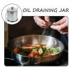 SILENRADAWN Stainless Steel Oil Can with Strainer, 1.8 L view 3