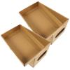Tofficu Paper Storage Boxes, Large Capacity, 2-Pack with Lids view 1