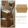 Tofficu Paper Storage Boxes, Large Capacity, 2-Pack with Lids view 3
