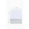 Healeved Christmas Party Transparent Plastic Shoe Box, White view 2