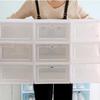 Healeved Christmas Party Transparent Plastic Shoe Box, White view 4