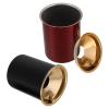 VINTORKY 2-Pack Windproof Stainless Steel Cigar Ashtrays with Lids, Funnel-Shaped, Easy to Clean, for Terraces and Outdoor Tables view 1