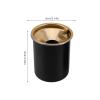 VINTORKY 2-Pack Windproof Stainless Steel Cigar Ashtrays with Lids, Funnel-Shaped, Easy to Clean, for Terraces and Outdoor Tables view 2