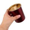 VINTORKY 2-Pack Windproof Stainless Steel Cigar Ashtrays with Lids, Funnel-Shaped, Easy to Clean, for Terraces and Outdoor Tables view 4