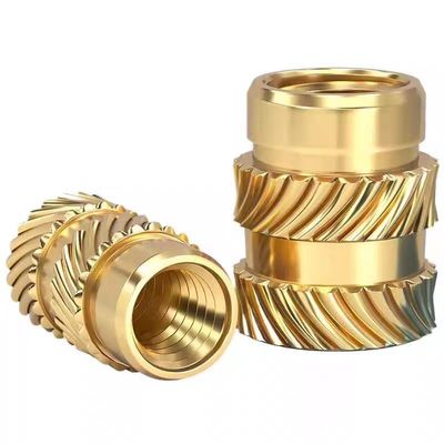 M3 Heat-Set Threaded Inserts, Knurled Brass, 4–5.5 mm OD, 2.5–12 mm Height, 150 pcs