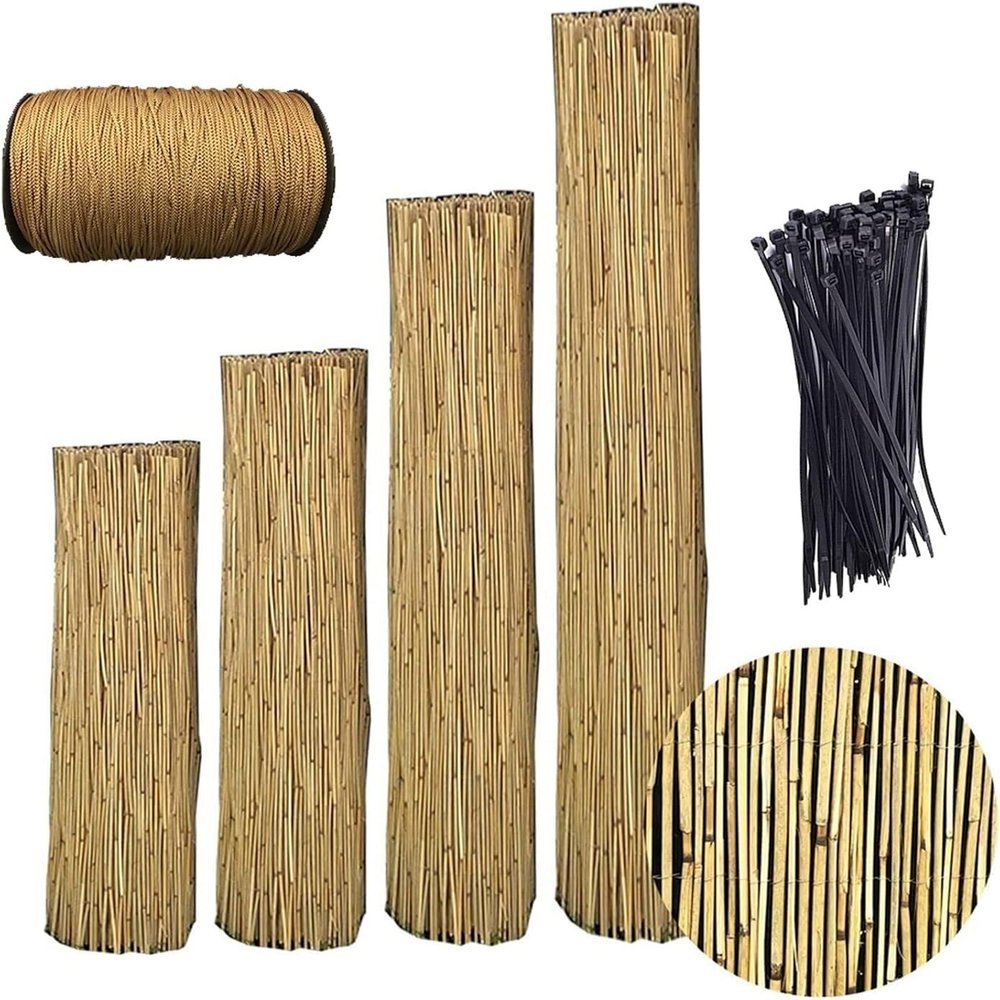 JvFbjLF Fence for Balcony, Patio, Garden, Décor, and Natural Privacy Screening
