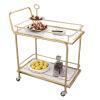 NexaGeniX 2-Tier Rolling Storage Cart, Mobile Beverage and Food Cart view 1