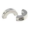 2-Pack Double-Split Shaft Collars, 20–30 mm Inner Diameter, Clamping Type, Aluminum Alloy (30 mm) view 2
