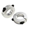 2-Pack Double-Split Shaft Collars, 20–30 mm Inner Diameter, Clamping Type, Aluminum Alloy (30 mm) view 3