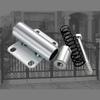 MXXQRHF 5-Inch Heavy-Duty Polyurethane Gate Roller, Spring-Loaded, Height-Adjustable (0–30/0–60 mm), 100 kg Capacity, Universal 4-Hole Mount, for Office and Industrial Use view 3