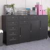 QIYFOZ Metal Filing Cabinet with Lock, Black, 44 x 39 x 85 cm view 2