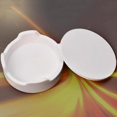 Zirconia Sintering Tray Plate, Round Sintering Disc, Crucible Cover Set for High-Temperature Applications, 1 Pc. (95 x 35 mm, Without Lid)