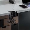 Valixirant Clamp-On Under-Desk Organizer for Cups, Cans, Headphones and Gamepads, Black view 3