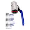OAMSCEYKW Stainless Steel 304 Full-Port Ball Valve, BSPT Female Thread, Vinyl Handle, 1/4 in view 2