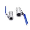 OAMSCEYKW Stainless Steel 304 Full-Port Ball Valve, BSPT Female Thread, Vinyl Handle, 1/4 in view 4