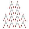 12 Metal Spring Clamps, 10.2 cm, with Rubber Pads view 1