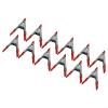 12 Metal Spring Clamps, 10.2 cm, with Rubber Pads view 2