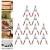 12 Metal Spring Clamps, 10.2 cm, with Rubber Pads view 4