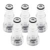 Risveglio Transparent Water Inlet Filter for Washing Machine, 11 mm Plastic Replacement with Visual Inspection Design, Easy-Clean Garden Accessory, 5 pcs view 1