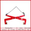 Heavy-Duty Stone Lifting Clamps, Adjustable Scissor Clamp for Transporting Concrete Blocks (One Color - Opening in view 2