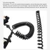 Eminchu Diving Lanyard, Elastic Underwater Hand Rope, TPU Spring Spiral Band for Diving, Surfing and Snorkeling, 9.8 ft view 2