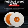 Qualoramall Wool Polishing Discs, 10.2 cm, 8 mm Thick, for 100 mm Angle Grinders, 10-Pack view 3