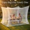 Outdoor Canopy Net, 3.00 m x 3.00 m x 2.50 m, Square with 4 Corners view 4