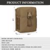MOLLE Modular Tactical Pouch, 8.7 x 7 x 3.5 in, with Quick-Release Buckle, Holds up to 6 Magazines, Phones and Tactical Accessories (MC) view 2