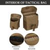 MOLLE Modular Tactical Pouch, 8.7 x 7 x 3.5 in, with Quick-Release Buckle, Holds up to 6 Magazines, Phones and Tactical Accessories (MC) view 4