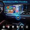 Wireless CarPlay & Android Auto Adapter, Plug-and-Play USB Dongle (Black) view 2