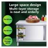 ZCXMNL Stainless Steel Prep Work Cabinet, Commercial Kitchen Workbench, 150 x 50 x 80 cm view 3