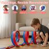 Flexible Kids' Racetrack - 5 m Silicone Track with Suction Cups, 4 Toy Cars, Portable Dual-Lane Track with Ramps, Gravity & Pull-Back Racing, Gifts for Girls & Boys view 3