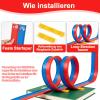 Flexible Kids' Racetrack - 5 m Silicone Track with Suction Cups, 4 Toy Cars, Portable Dual-Lane Track with Ramps, Gravity & Pull-Back Racing, Gifts for Girls & Boys view 4