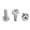 304 Stainless Steel Flange Screws, Anti-Loosening Phillips Hex Screws with Washers, M3-M8, 525-Piece Set (Serrated, 18MM_M8 x 5PCS) view 3