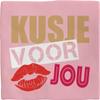 Personalized Metal Sign - Deco Tile "Kusje Voor Jou" - Decorative Metal Sign - Loving Message - Wall Decor - Flamingo view 1