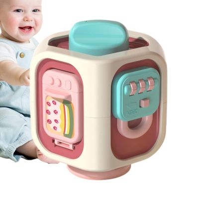 Activity Cube, 6-Sided Interactive Sensory Toy with Textured Relief
