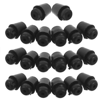 Baluue 40-Piece Round Black Rubber Bumpers for Car Doors and Trunks, Shock-Absorbing and Vibration-Reducing, Durable Rubber, for Cars and Trucks