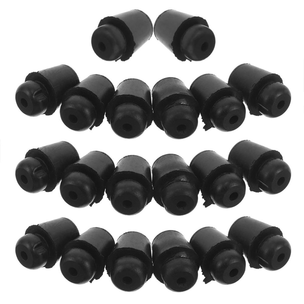 Baluue 40-Piece Round Black Rubber Bumpers for Car Doors and Trunks, Shock-Absorbing and Vibration-Reducing, Durable Rubber, for Cars and Trucks