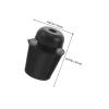 Baluue 40-Piece Round Black Rubber Bumpers for Car Doors and Trunks, Shock-Absorbing and Vibration-Reducing, Durable Rubber, for Cars and Trucks view 2