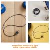 FRCOLOR Replacement Cables for Fitness Equipment, 2-Pack, Rubber-Coated Steel Cable, 1.4 m Long, 5 mm Diameter view 3