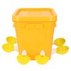 CHICIRIS Self-Filling Poultry Waterer for Chickens, Ducks and Geese, Yellow Cups, 29 x 25 x 25 cm view 1