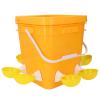 CHICIRIS Self-Filling Poultry Waterer for Chickens, Ducks and Geese, Yellow Cups, 29 x 25 x 25 cm view 2