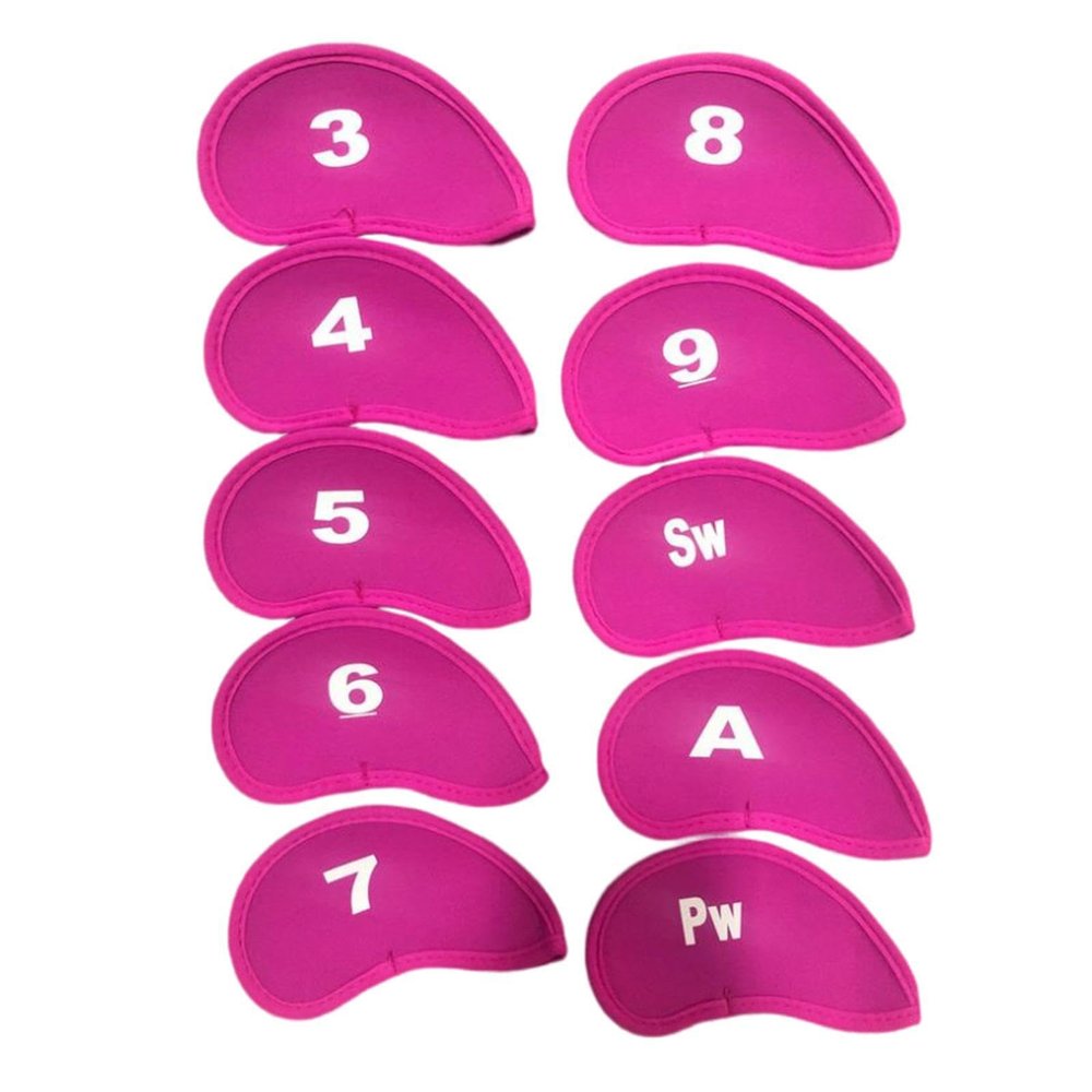 QUILSTM Numbered Club Covers for Golf Clubs and Travel Clubs, Club Protection, 5-Piece Set with Numbered Covers