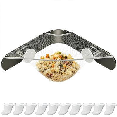 Corner Kitchen Sink Drain Strainer, Triangular Mesh Filter