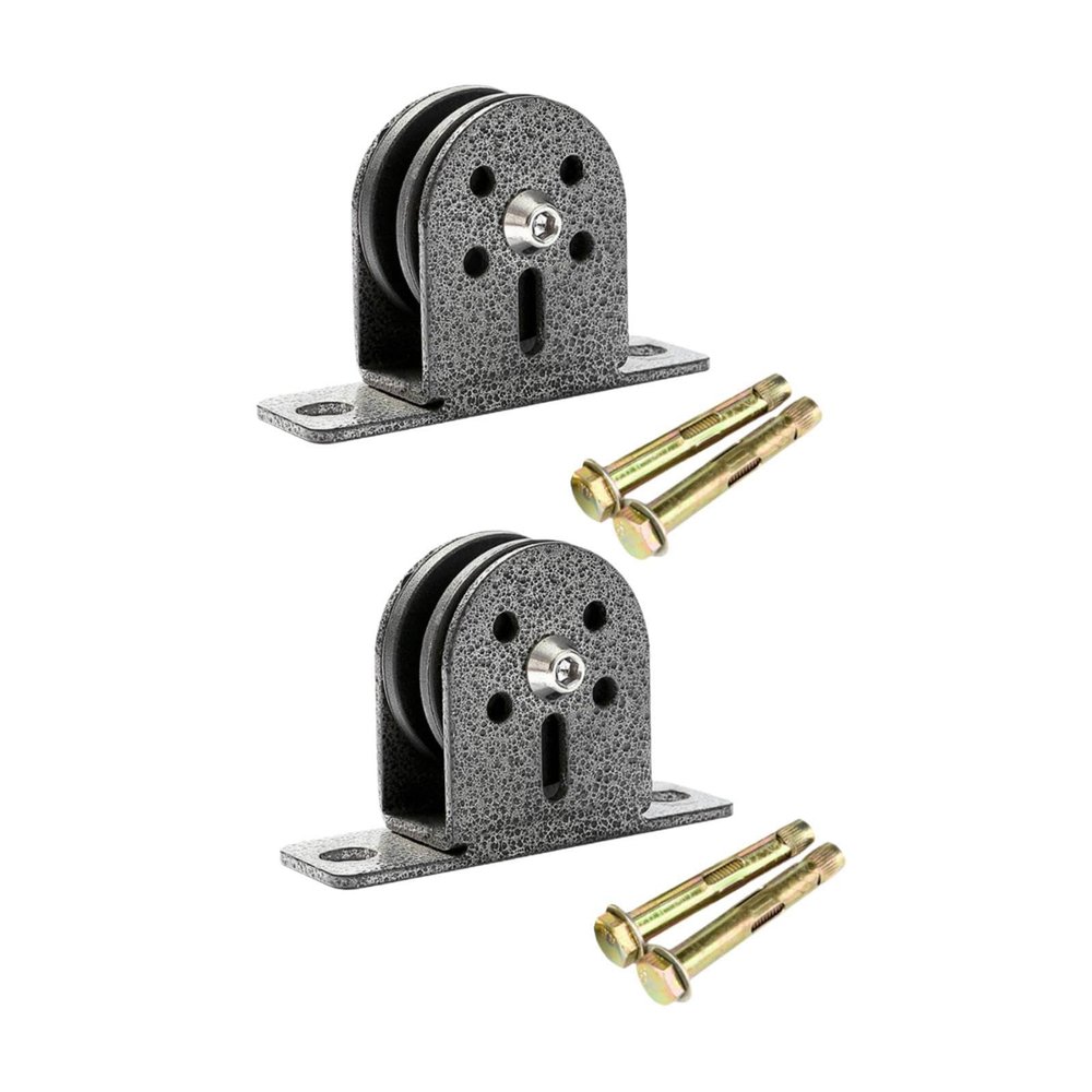 Amagogo 2-Pack Fixed Pulley System with Weights, Quiet Multifunctional Single-Wheel Pulley Blocks