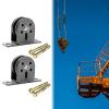 Amagogo 2-Pack Fixed Pulley System with Weights, Quiet Multifunctional Single-Wheel Pulley Blocks view 4