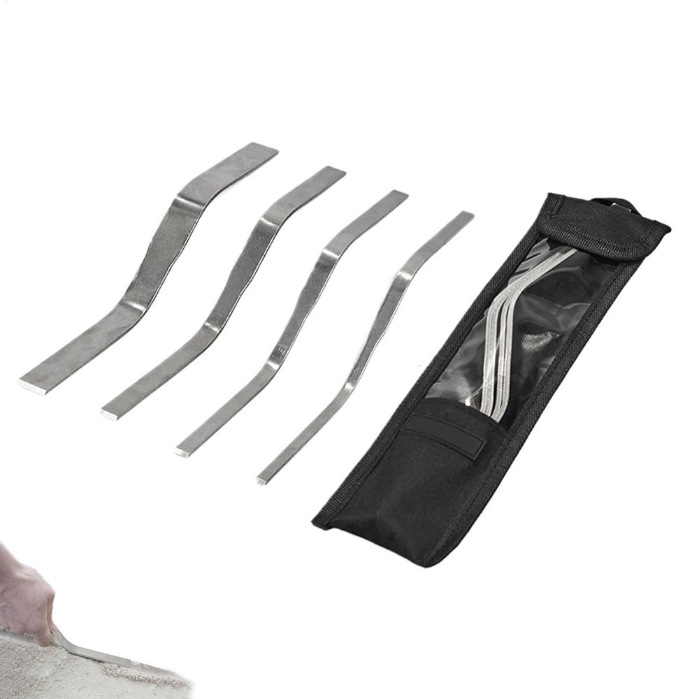 4-Piece Stainless Steel S-Jointing Trowel Set for Brickwork