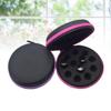 VOSAREA 2-Piece Nylon Essential Oil Storage Bag with 12 Round Compartments and Zipper Design, Lightweight and Portable for Travel and Aromatherapy, Random Color view 4