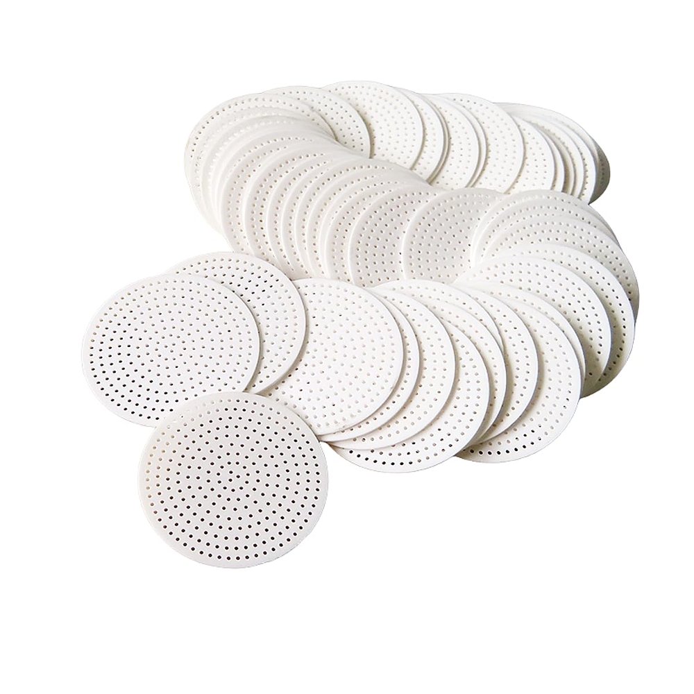 High-Temperature Aluminum Oxide Ceramic Filter Disc, 28.5 mm Diameter, 0.6 mm Thick, 10 pcs